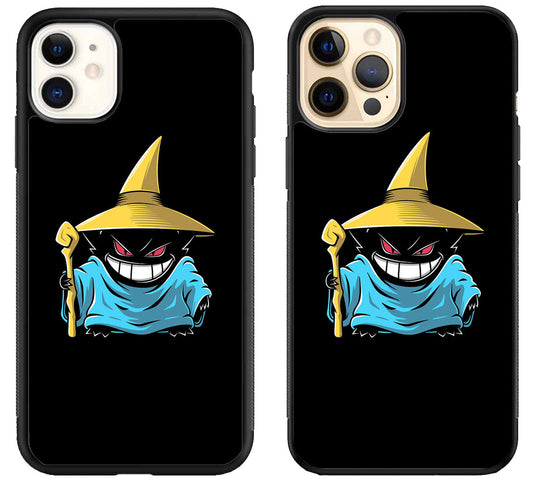 Gengar Pokemon Black iPhone 12 | 12 Mini | 12 Pro | 12 Pro Max Case