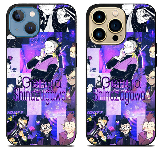 Genya Shinazugawa Demon Slayer Collage iPhone 14 | 14 Plus | 14 Pro | 14 Pro Max Case