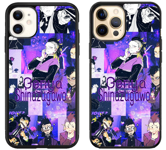 Genya Shinazugawa Demon Slayer Collage iPhone 12 | 12 Mini | 12 Pro | 12 Pro Max Case