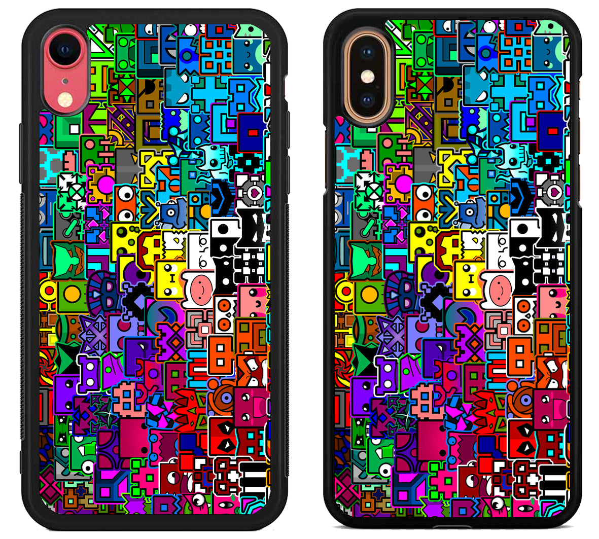 Geometry Dash Icon Collage iPhone X | Xs | Xr | Xs Max Case