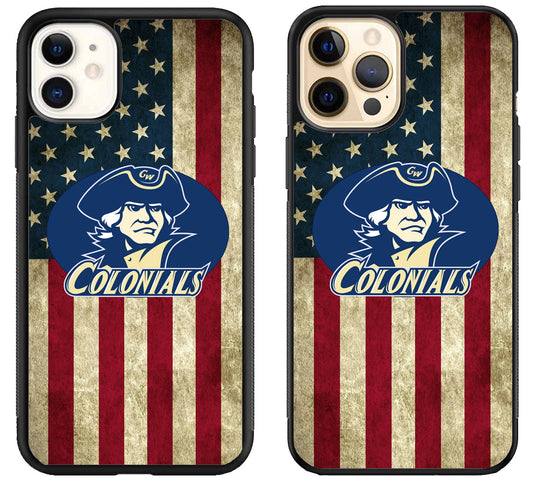 George Washington Colonials Flag iPhone 12 | 12 Mini | 12 Pro | 12 Pro Max Case