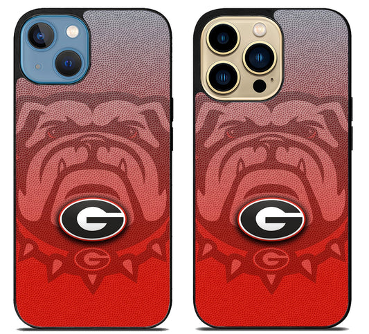Georgia Bulldogs Background iPhone 14 | 14 Plus | 14 Pro | 14 Pro Max Case