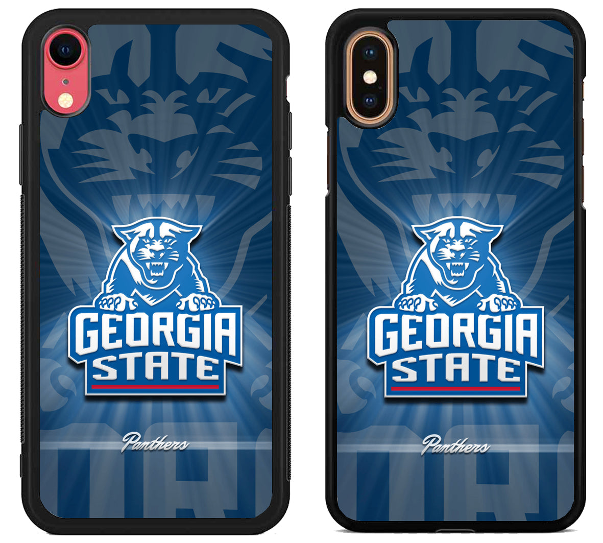 Georgia State Panthers Background iPhone X | Xs | Xr | Xs Max Case