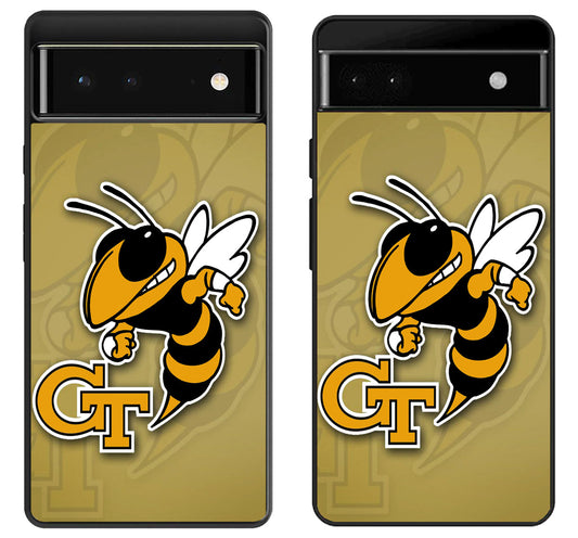 Georgia Tech Yellow Jackets Background Google Pixel 6 | 6A | 6 Pro Case