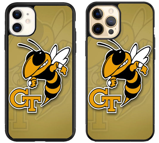 Georgia Tech Yellow Jackets Background iPhone 12 | 12 Mini | 12 Pro | 12 Pro Max Case