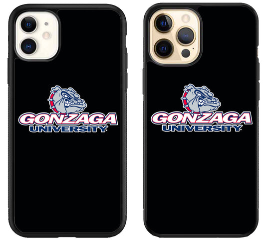 Gonzaga University Bulldogs Black iPhone 12 | 12 Mini | 12 Pro | 12 Pro Max Case