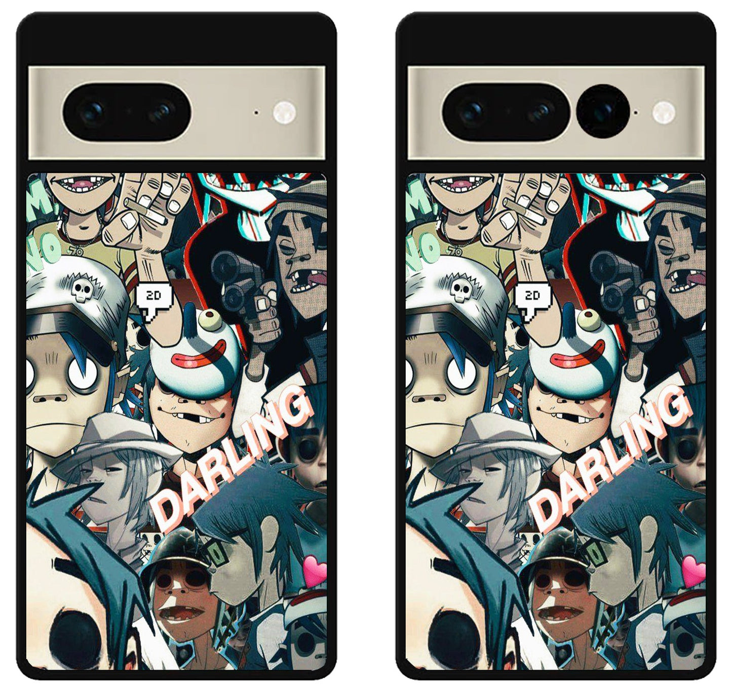 Gorillaz Collage Google Pixel 7 | 7 Pro Case