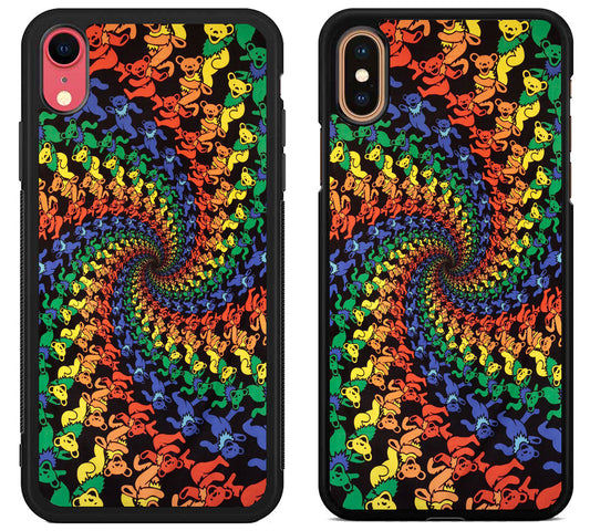 Grateful dead Bear Tye Dye Rainbow iPhone X | Xs | Xr | Xs Max Case