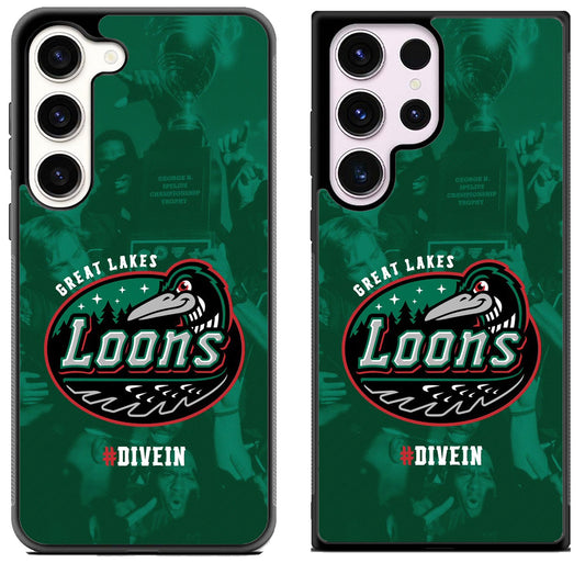 Great Lakes Loons Background Samsung Galaxy S23 | S23+ | S23 Ultra Case