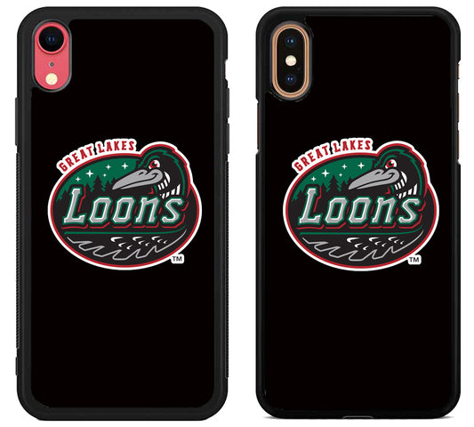 Great Lakes Loons Black iPhone X | Xs | Xr | Xs Max Case