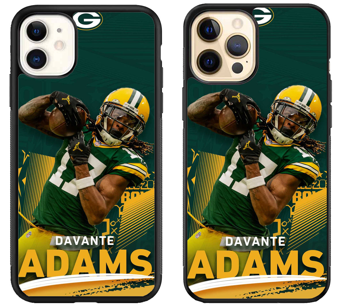 Green Bay Packers Davante Adams iPhone 12 | 12 Mini | 12 Pro | 12 Pro Max Case