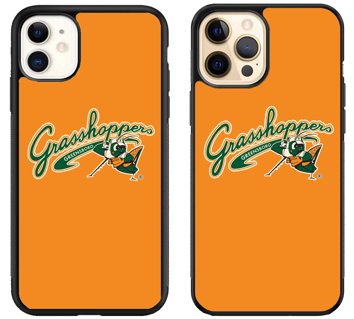 Greensboro Grasshoppers Logo iPhone 12 | 12 Mini | 12 Pro | 12 Pro Max Case