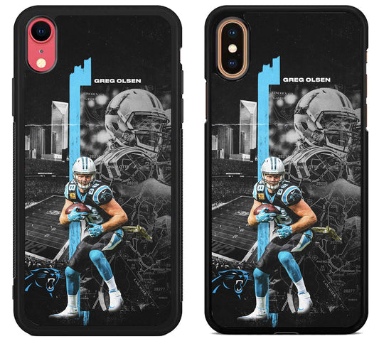 Greg Olsen NFL Carolina Panther iPhone X | Xs | Xr | Xs Max Case