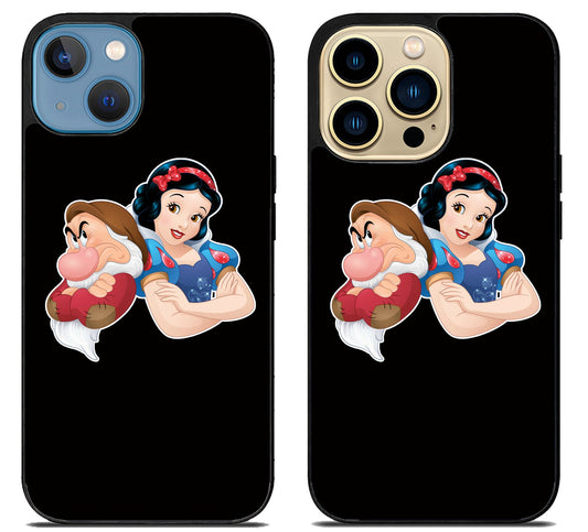 Grumpy And Snow White iPhone 14 | 14 Plus | 14 Pro | 14 Pro Max Case