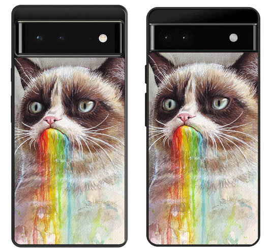 Grumpy Cat Rainbow Google Pixel 6 | 6A | 6 Pro Case