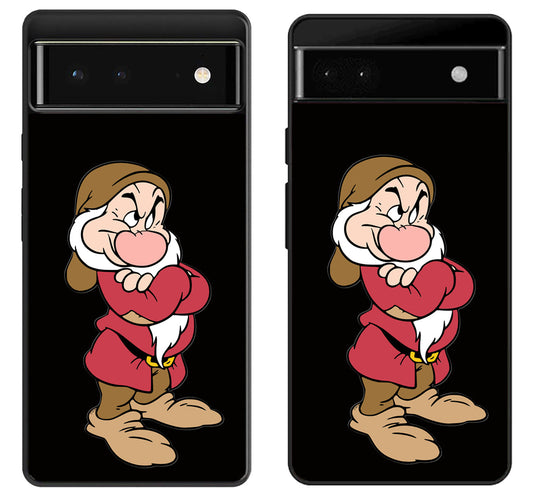 Grumpy Snow White Black Google Pixel 6 | 6A | 6 Pro Case