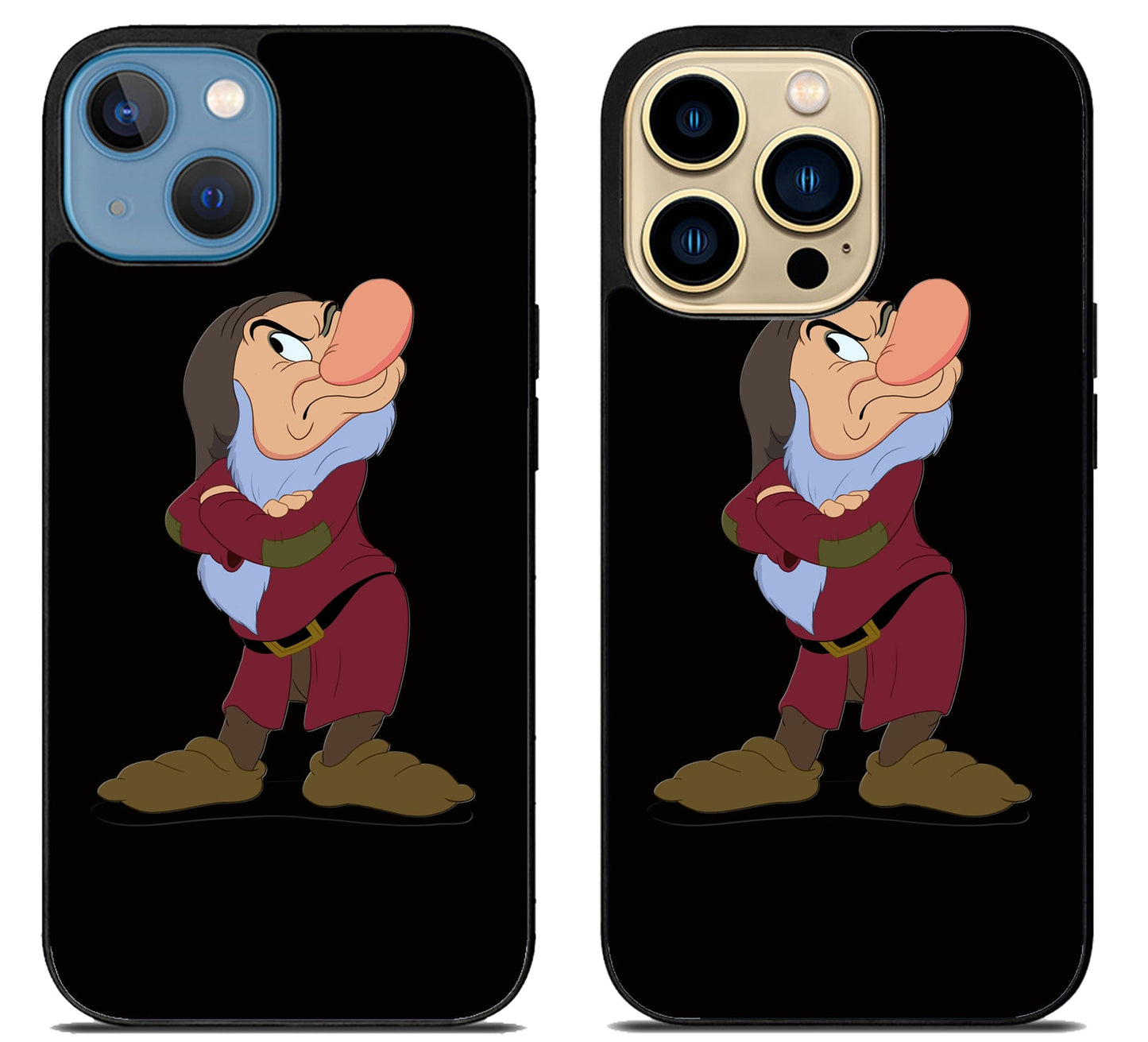 Grumpy Snow White Stylish iPhone 14 | 14 Plus | 14 Pro | 14 Pro Max Case