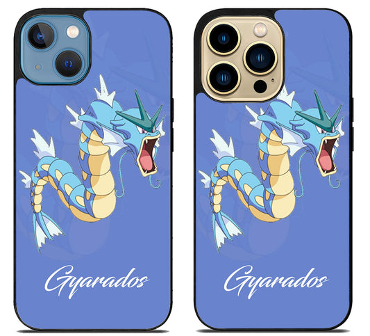 Gyarados Pokemon Background iPhone 14 | 14 Plus | 14 Pro | 14 Pro Max Case