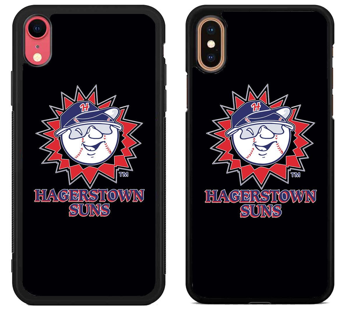 Hagerstown Suns Black iPhone X | Xs | Xr | Xs Max Case