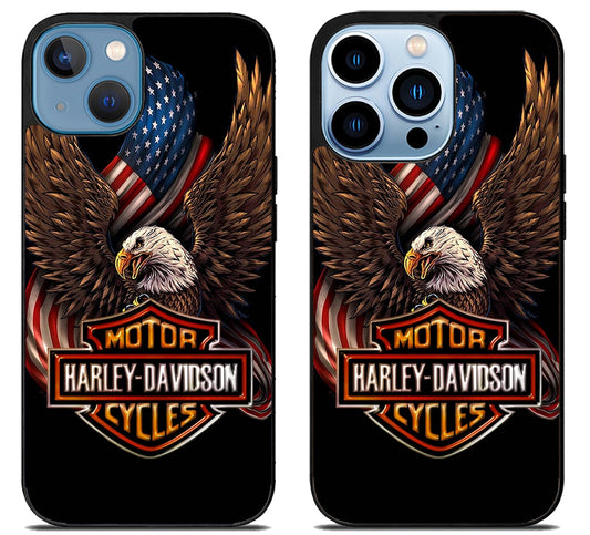 Harley Davidson Logo Eagle Flag iPhone 13 | 13 Mini | 13 Pro | 13 Pro Max Case