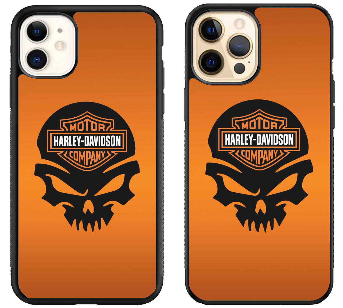 Harley Davidson Logo Skull iPhone 12 | 12 Mini | 12 Pro | 12 Pro Max Case