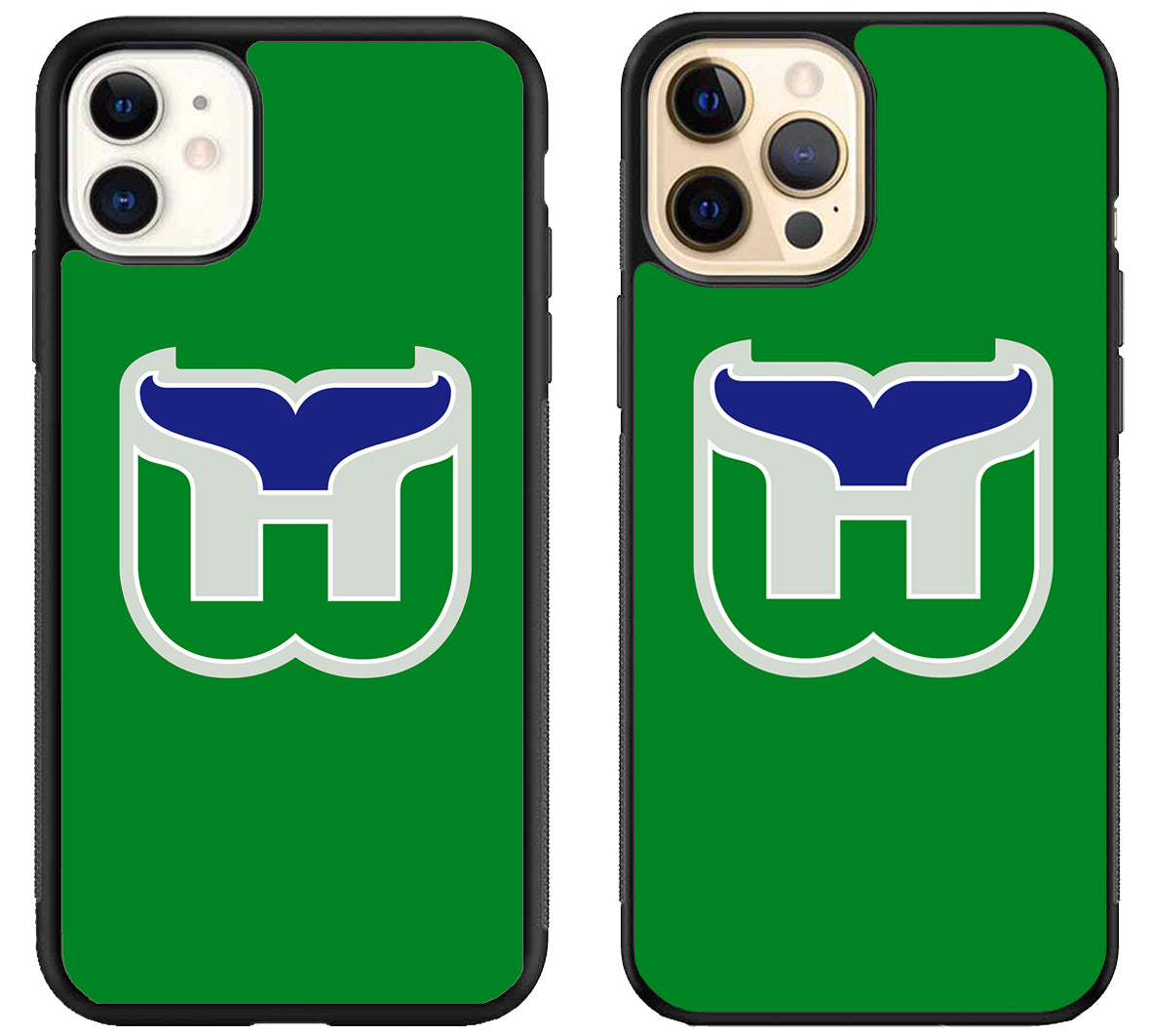 Hartford Whalers Green iPhone 12 | 12 Mini | 12 Pro | 12 Pro Max Case