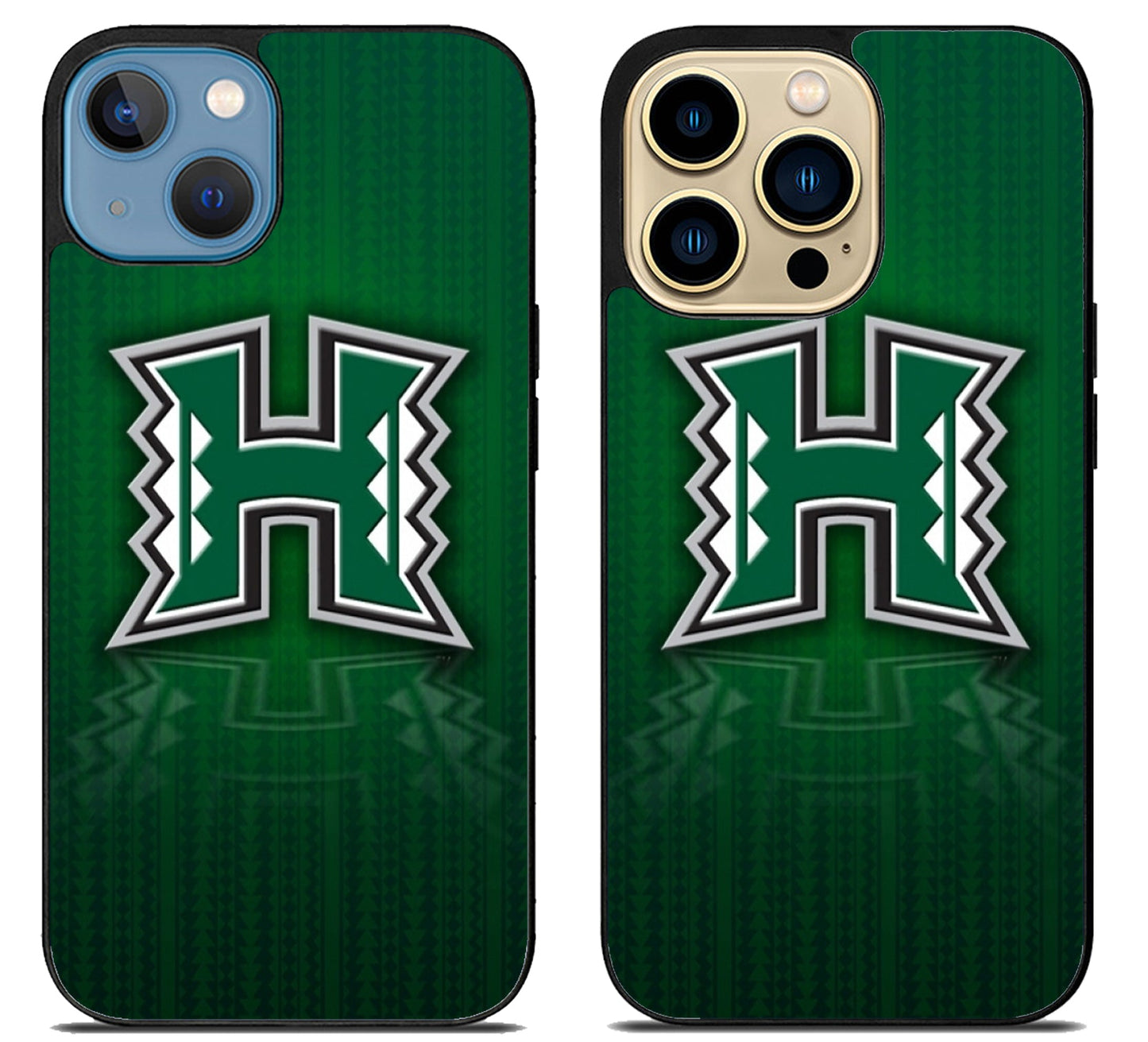 Hawaii Rainbow Warriors Background iPhone 14 | 14 Plus | 14 Pro | 14 Pro Max Case