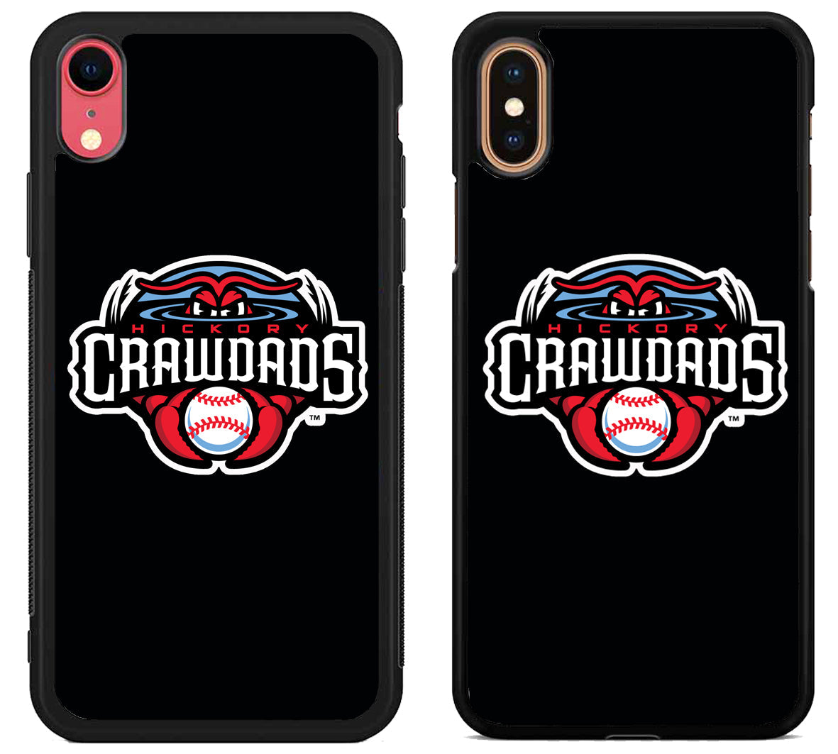Hickory Crawdads Black iPhone X | Xs | Xr | Xs Max Case