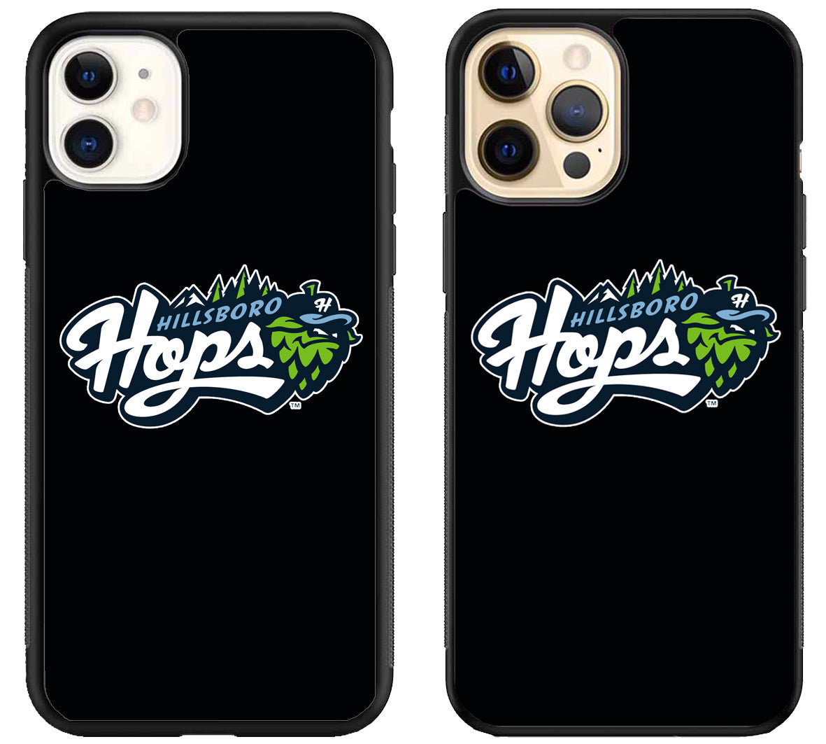 Hillsboro Hops Black iPhone 12 | 12 Mini | 12 Pro | 12 Pro Max Case