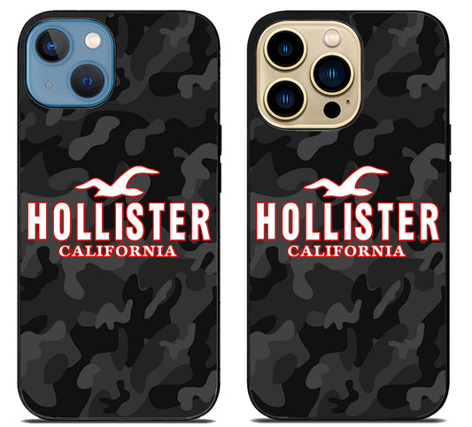 Hollister Black Camo iPhone 14 | 14 Plus | 14 Pro | 14 Pro Max Case