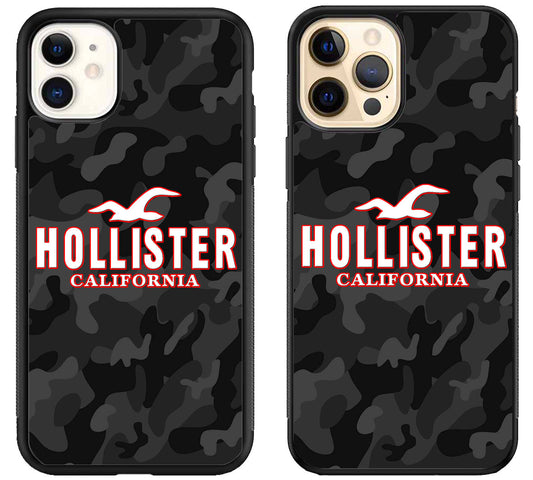 Hollister Black Camo iPhone 12 | 12 Mini | 12 Pro | 12 Pro Max Case
