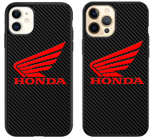 Honda Carbon Logo iPhone 12 | 12 Mini | 12 Pro | 12 Pro Max Case