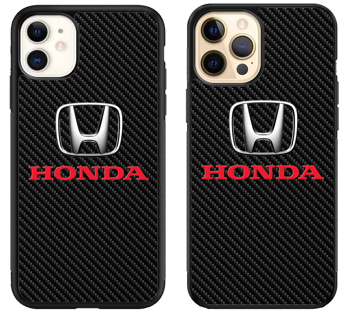 Honda Logo Carbon iPhone 12 | 12 Mini | 12 Pro | 12 Pro Max Case