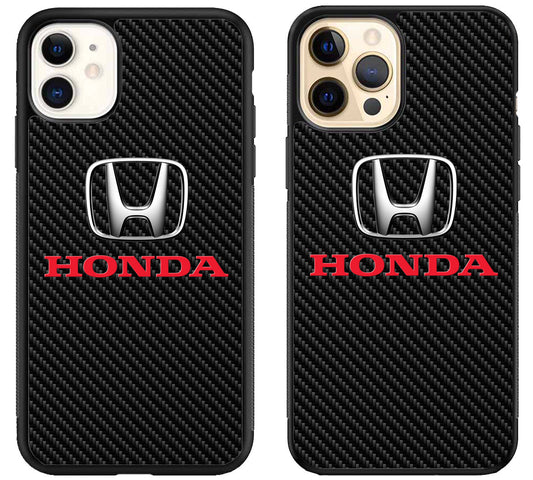 Honda Logo Carbon iPhone 12 | 12 Mini | 12 Pro | 12 Pro Max Case