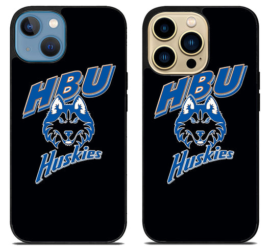Houston Baptist Huskies Black iPhone 14 | 14 Plus | 14 Pro | 14 Pro Max Case