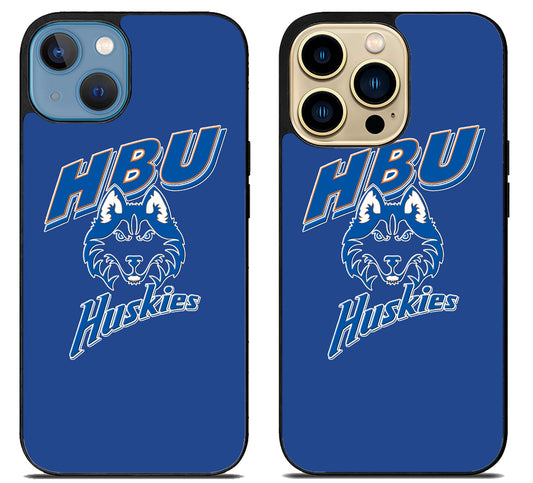 Houston Baptist Huskies Blue iPhone 14 | 14 Plus | 14 Pro | 14 Pro Max Case