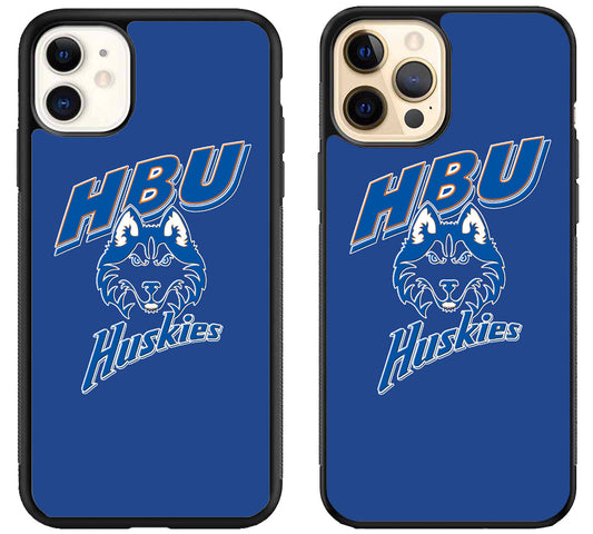 Houston Baptist Huskies Blue iPhone 12 | 12 Mini | 12 Pro | 12 Pro Max Case