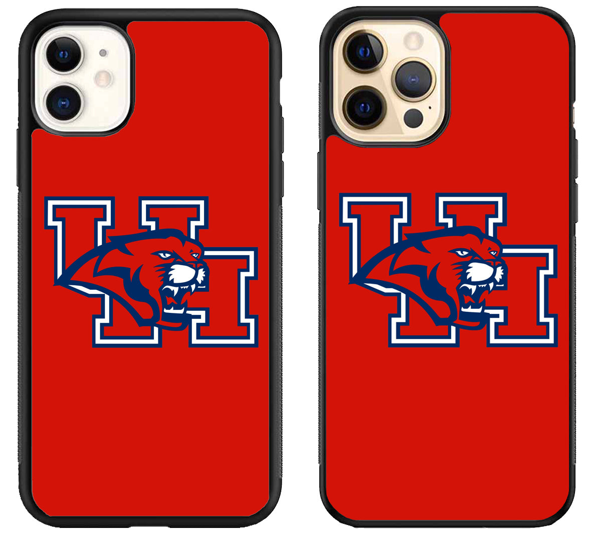 Houston Cougars Logo Red iPhone 12 | 12 Mini | 12 Pro | 12 Pro Max Case