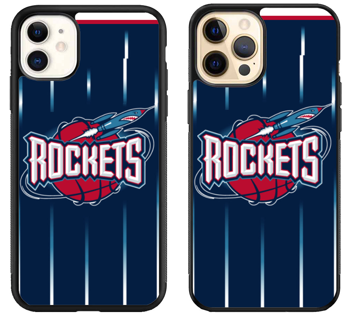 Houston Rockets Logo Blue iPhone 12 | 12 Mini | 12 Pro | 12 Pro Max Case