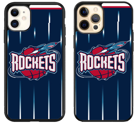 Houston Rockets Logo Blue iPhone 12 | 12 Mini | 12 Pro | 12 Pro Max Case