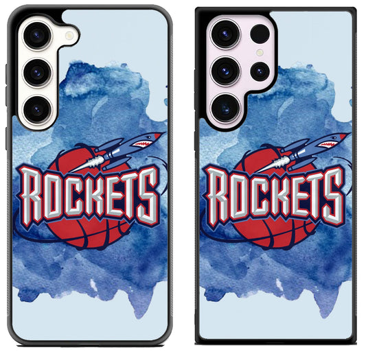 Houston Rockets Logo Wallpaper Samsung Galaxy S23 | S23+ | S23 Ultra Case