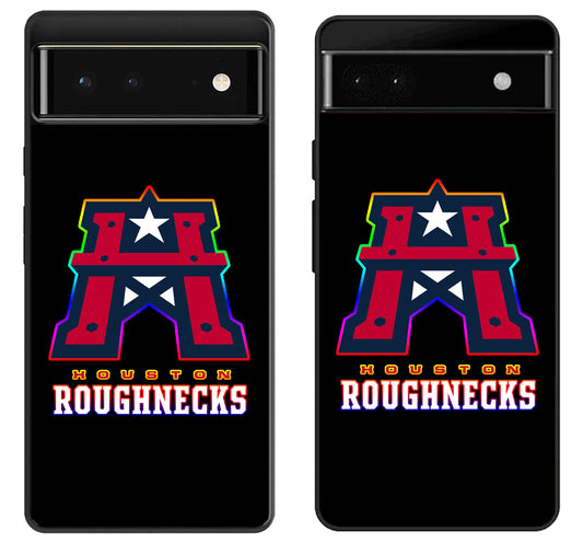 Houston Roughnecks Black Google Pixel 6 | 6A | 6 Pro Case