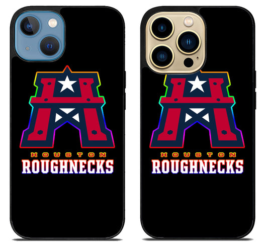 Houston Roughnecks Black iPhone 14 | 14 Plus | 14 Pro | 14 Pro Max Case