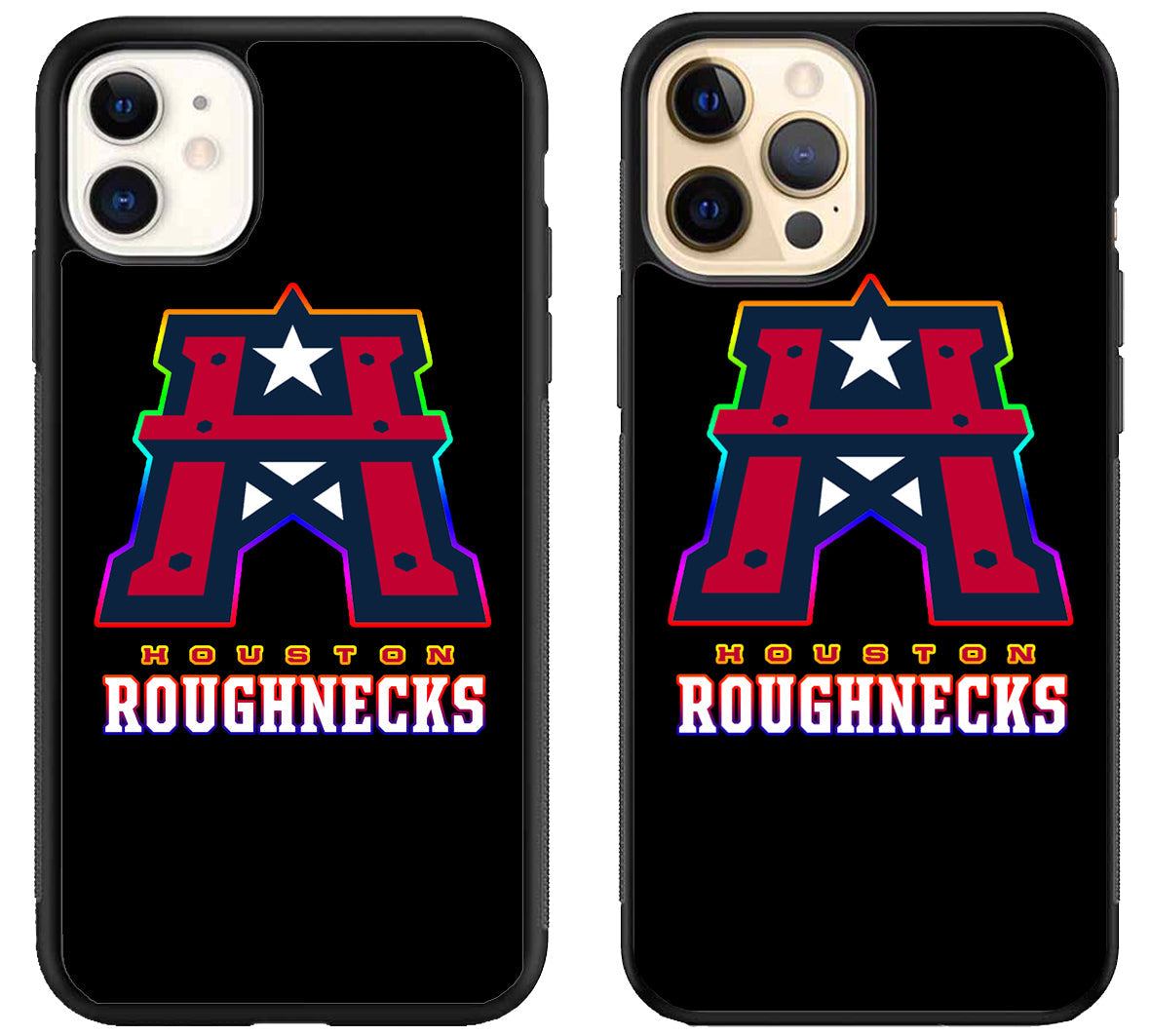 Houston Roughnecks Black iPhone 12 | 12 Mini | 12 Pro | 12 Pro Max Case