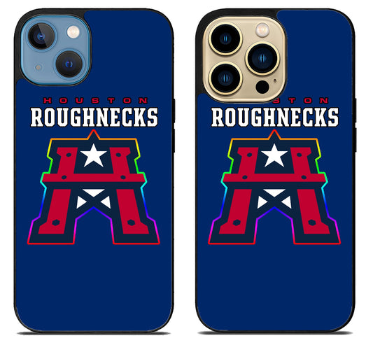 Houston Roughnecks Blue iPhone 14 | 14 Plus | 14 Pro | 14 Pro Max Case