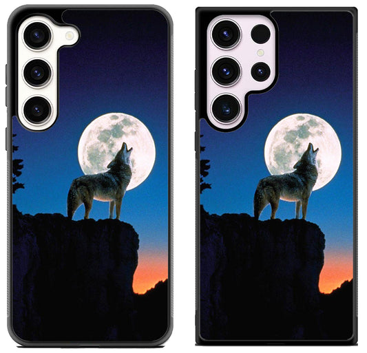 Howling Wolf Moon Sky Samsung Galaxy S23 | S23+ | S23 Ultra Case