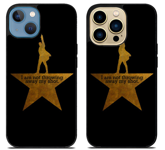 I am Not Throwing Away My Shot Black iPhone 14 | 14 Plus | 14 Pro | 14 Pro Max Case