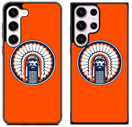 Illinois Fighting Chief Illini Logo Cover Samsung Galaxy S23 | S23+ | S23 Ultra Case