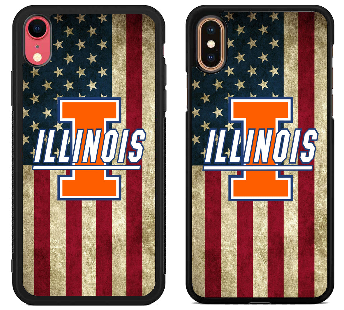 Illinois Fighting Illini Flag iPhone X | Xs | Xr | Xs Max Case