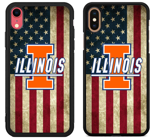 Illinois Fighting Illini Flag iPhone X | Xs | Xr | Xs Max Case